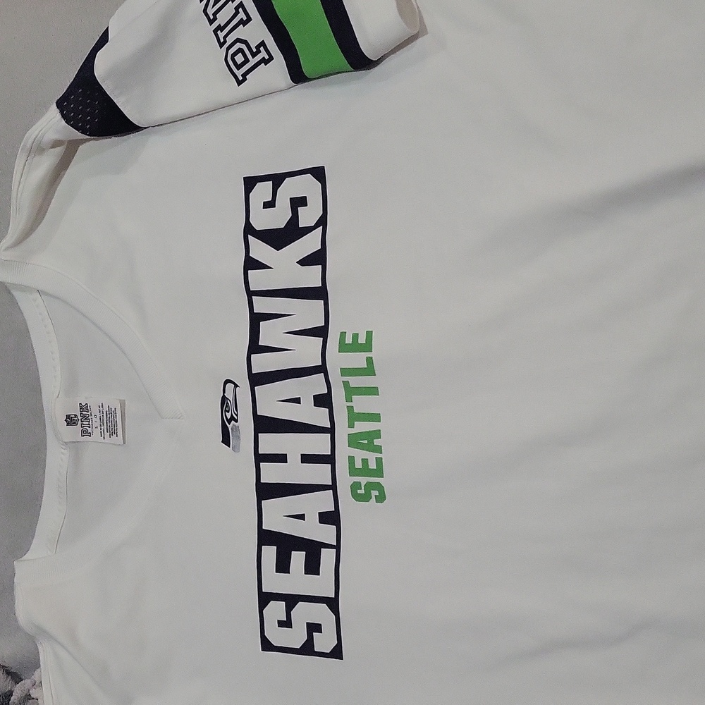 PINK Victoria's Secret Seattle Seahawks Jersey Shirt - Picture 11 of 12